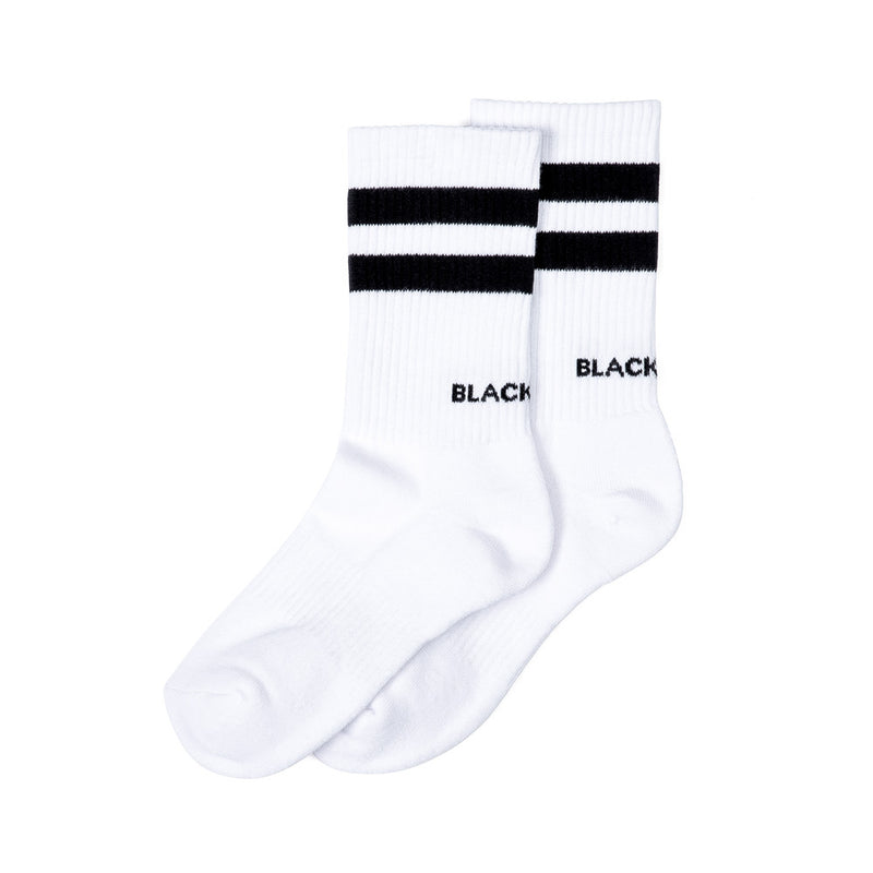 BBD Logo Stretch Cotton Socks (White) (6607642919030)