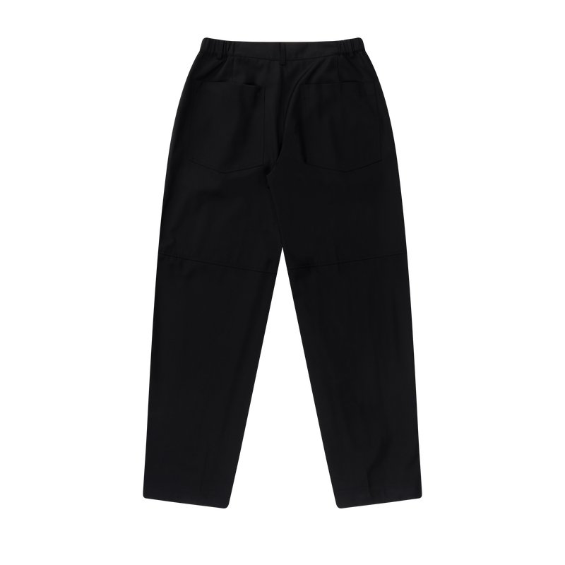 ヘムボタンパンツ / Hem Button Trousers (Black)