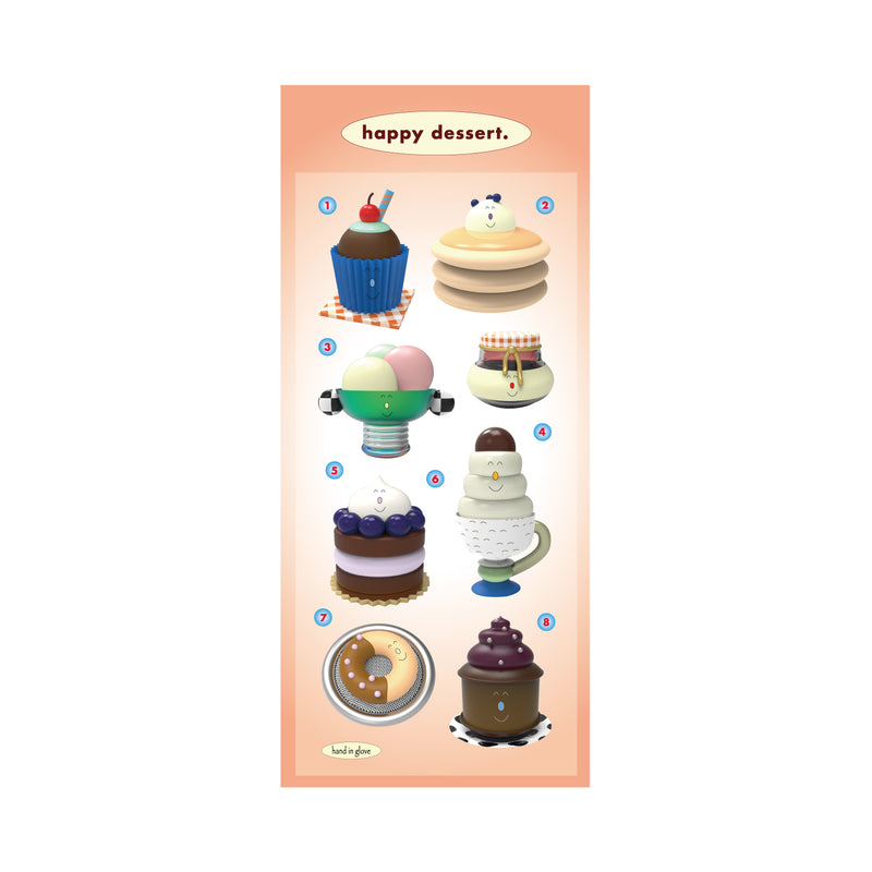 ハッピーデザートステッカー/happy dessert sticker