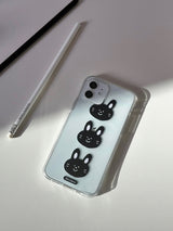 スリーブラックバニーズジェリーアイフォンケース / Three black bunnies jelly case (iphone case)
