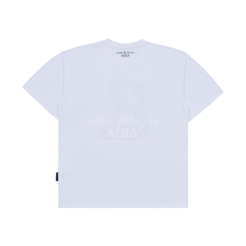 メタルラインベアショートスリーブTシャツ / METAL LINE BEAR SHORT SLEEVE T-SHIRT WHITE