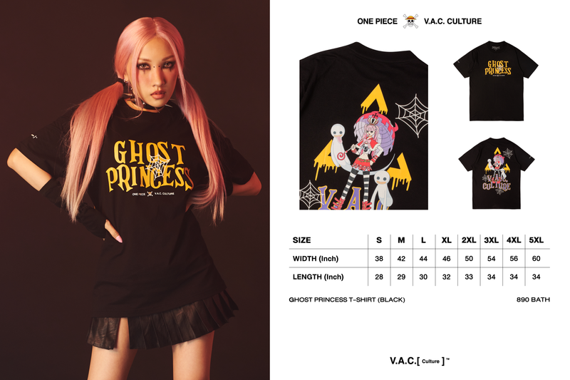 ワンピース ゴースト・プリンセス Tシャツ / V.A.C.[ Culture ]™️ : One Piece Ghost Princess T-shirt