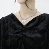 Angel wing necklace (6559390531702)