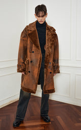 LAMB LEATHER CONTRAST DOUBLE COAT MUSTANG_[BROWN] (6637836796022)