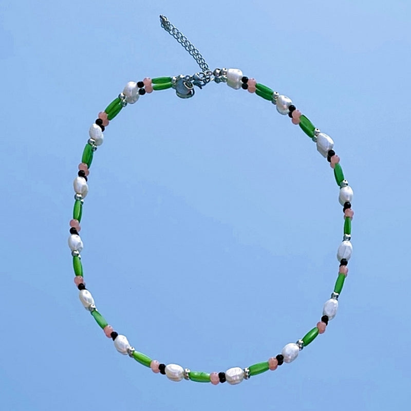 スプリングジェムストーンネックレス / spring gemstone necklace