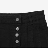 ダイン4ボタンプリーツデニムスカート / Dyne Four Button Pleated Denim Skirt