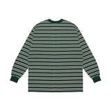 VZロゴビックオバーフィットボーダースリーブグリーン/VZ Logo Big Over Fit Boarder Long Sleeve Green (6683348369526)