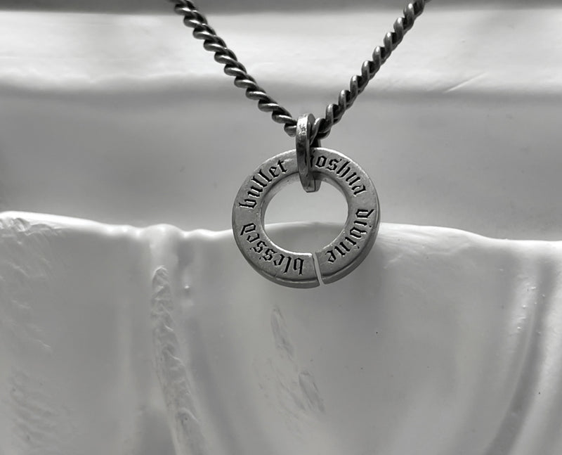 [BLESSEDBULLET]doughnut logo chain necklace_MINI/MEDIUM (6584718164086)