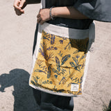 [Patchwork Canvas Bag] Banana Leaves - Mustard (6625180418166)