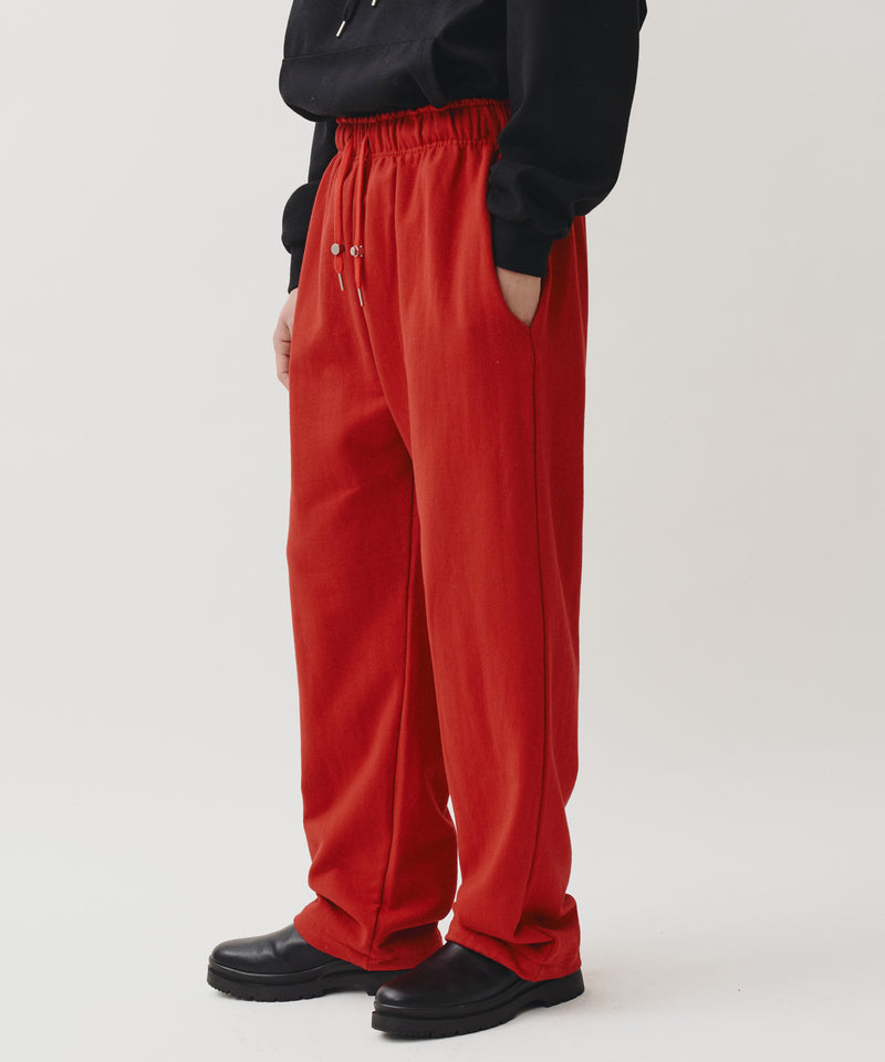 WIDE SWEAT PANTS (RED)