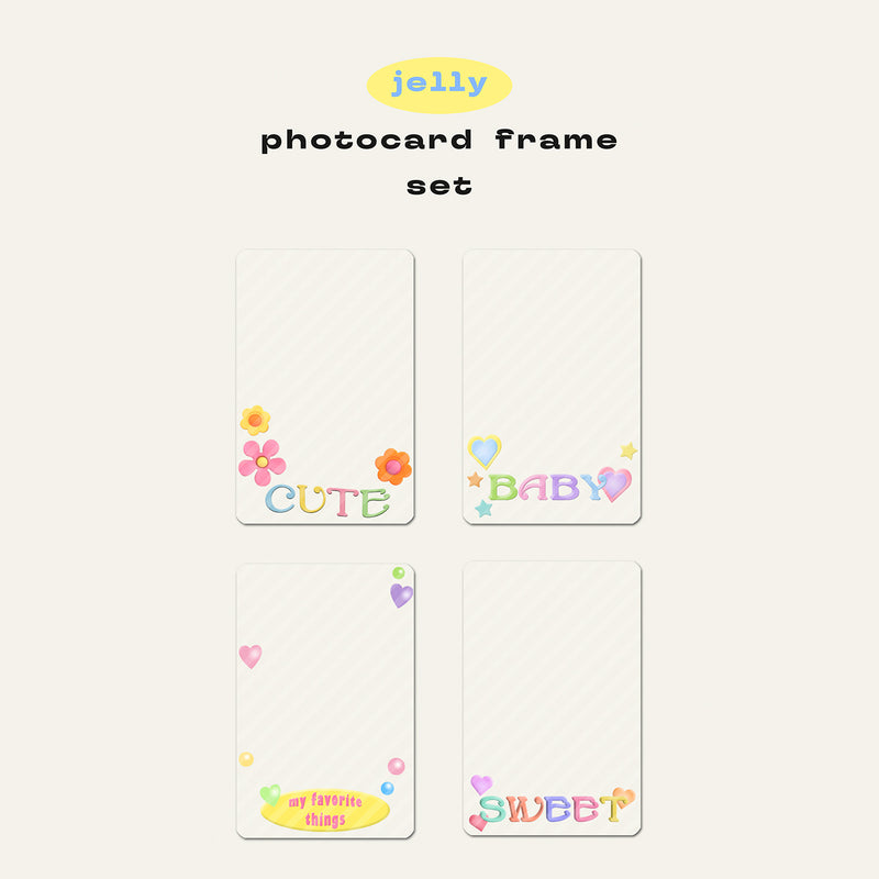 ジェリーフォトカードフレームセット / JELLY photocard frame set