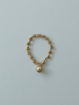 レイヤードチェーンボールブレスレット / layer chain ball bracelet - gold