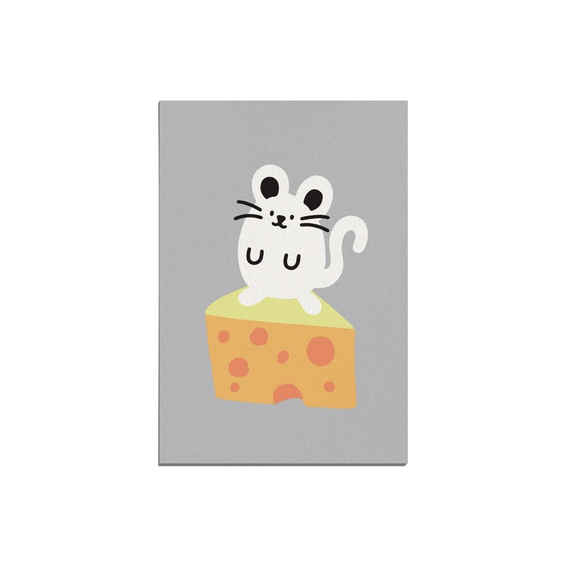 MOUSE ON THE CHEESE POST CARD (6538756685942)