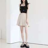 Haku pleated mini skirt (6553235423350)